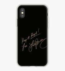 Lana Parrilla Autograph (Black) iPhone Case