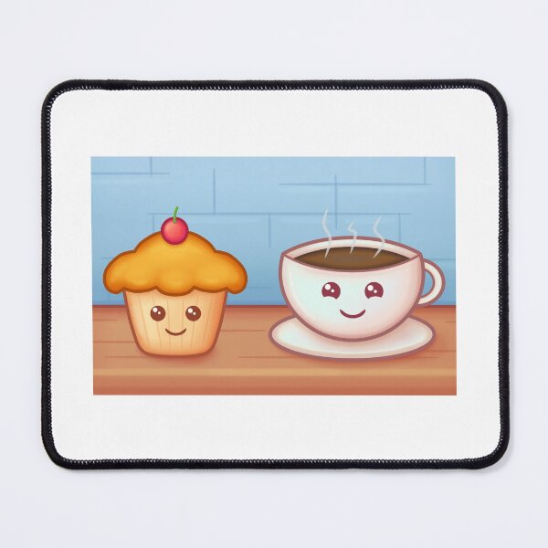 Item preview, Coffee and Cupcake With A Cherry On Top Kawaii designed and sold by CreativeCranium.