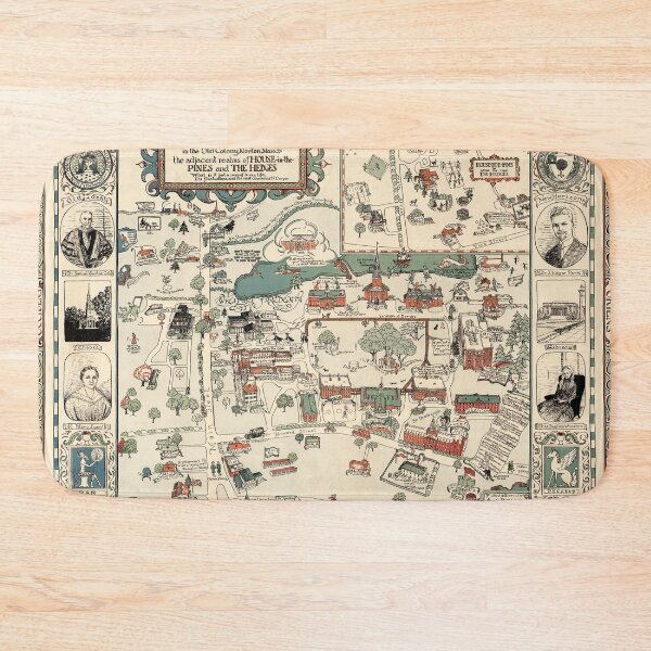 Item preview, 1930 Vintage Map of Wheaton College in Norton, Massachusetts designed and sold by Gin  Neko.