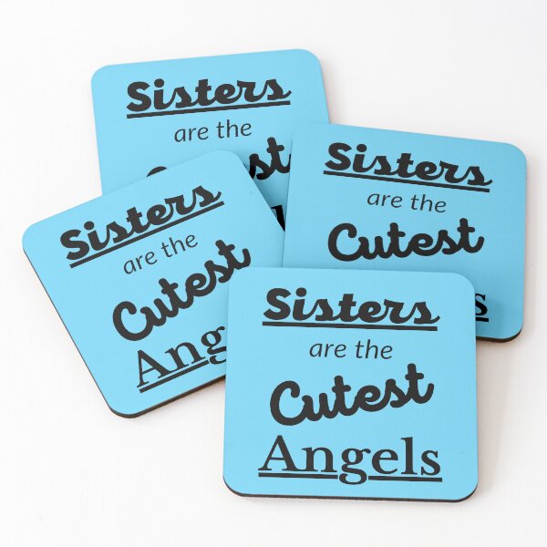 Item preview, Sisters are the Cutest Angels designed and sold by MiistyDesignz.