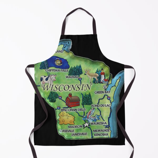 Item preview, Wisconsin Walleye Fishing Fish Fisherman Vintage River Lake designed and sold by Yakisha Gates.