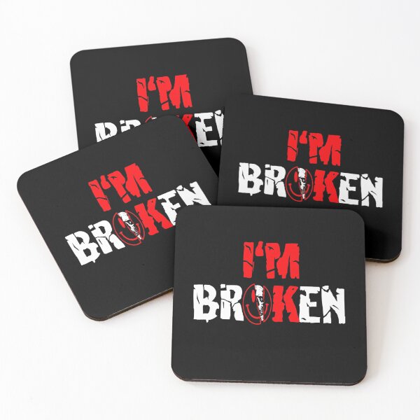 Item preview, Confused Smile I'm Broken Invisible Illness I'm Ok Broken designed and sold by gronthik.