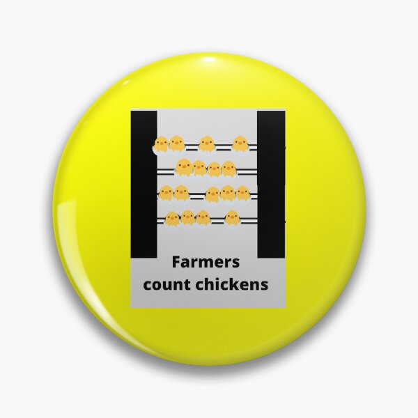 Item preview, Farmers count chickens  designed and sold by NewPages.