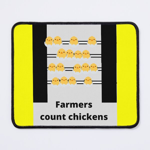 Item preview, Farmers count chickens  designed and sold by NewPages.