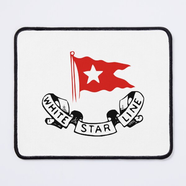 Item preview, Titanic White Star Line - Red Flag with Star Logo designed and sold by Inside Out Designs.
