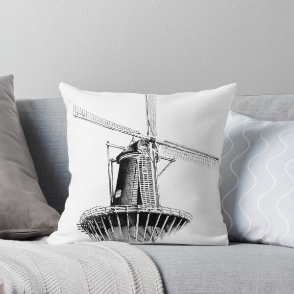 Item preview, Windmill old retro vintage drawing 01 designed and sold by Rafal Kulik.