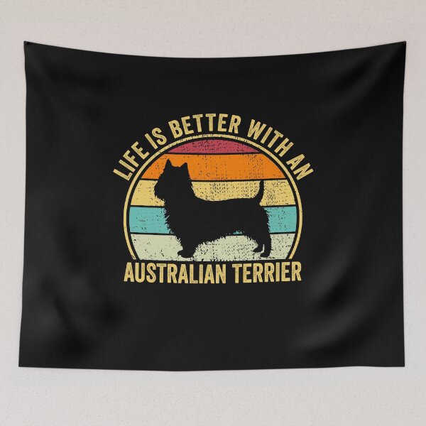 Item preview, Life is Better with an Australian terrier Shirt, Cool Australian terrier Dad Mom Dog Father, Australian terrier owner Christmas birthday giftn designed and sold by xlnv.