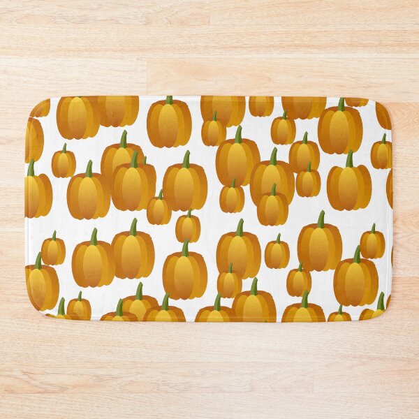 Item preview, Ornamental  Patterned Yellow Orange Pumpkins on White Background  designed and sold by IraNiva.