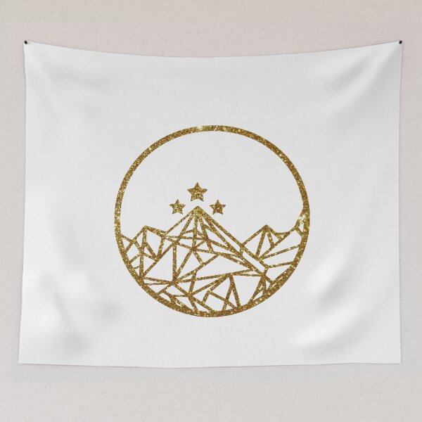 Item preview, ACOTAR Velaris gold glitter designed and sold by ONPINI.