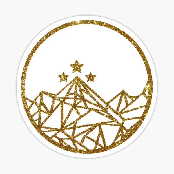Item preview, ACOTAR Velaris gold glitter designed and sold by ONPINI.