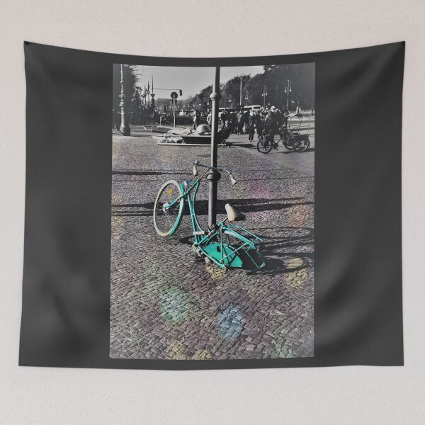Item preview, Blue bicycle at Berlins Street. designed and sold by nikstol.