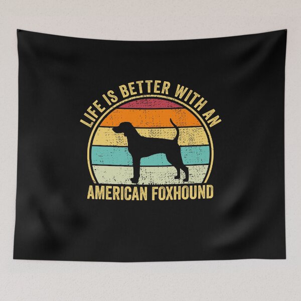 Item preview, Life is Better with an American foxhound Shirt, Cool American foxhound Dad Mom Dog Father, American foxhound owner Christmas birthday gift designed and sold by xlnv.