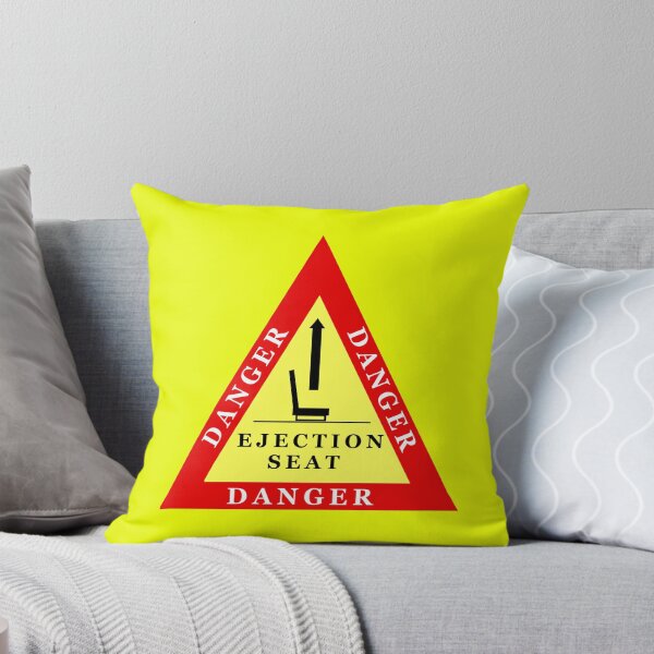 Item preview, Danger Ejection Seat Fighter Jet Warning Triangle designed and sold by johns-stickerss.