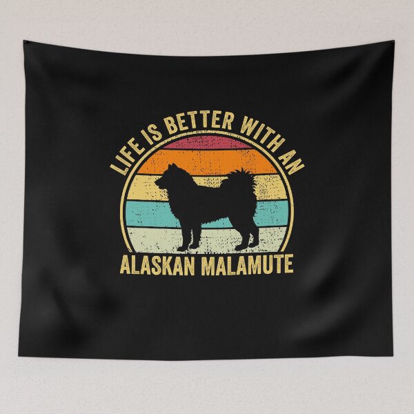 Item preview, Life is Better with an Alaskan malamute Shirt, Cool Alaskan malamute Dad Mom Dog Father, Alaskan malamute owner Christmas birthday gift designed and sold by xlnv.