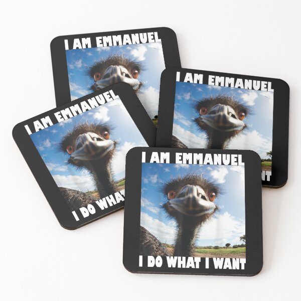 Item preview, Emmanuel Don’t Do It! Funny Emu designed and sold by gronthik.