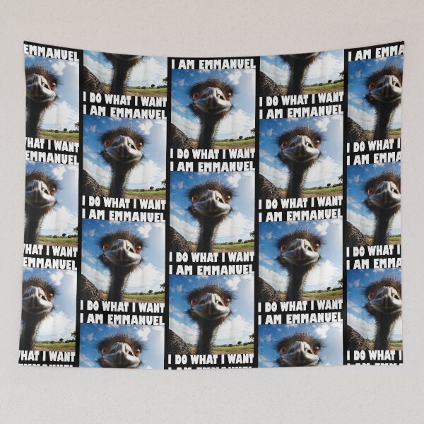 Item preview, Emmanuel Don’t Do It! Funny Emu designed and sold by gronthik.