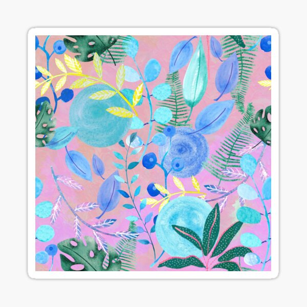 Pink jungle Sticker
