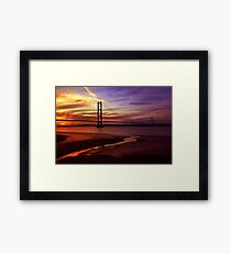Humber Bridge Sunset Framed Print