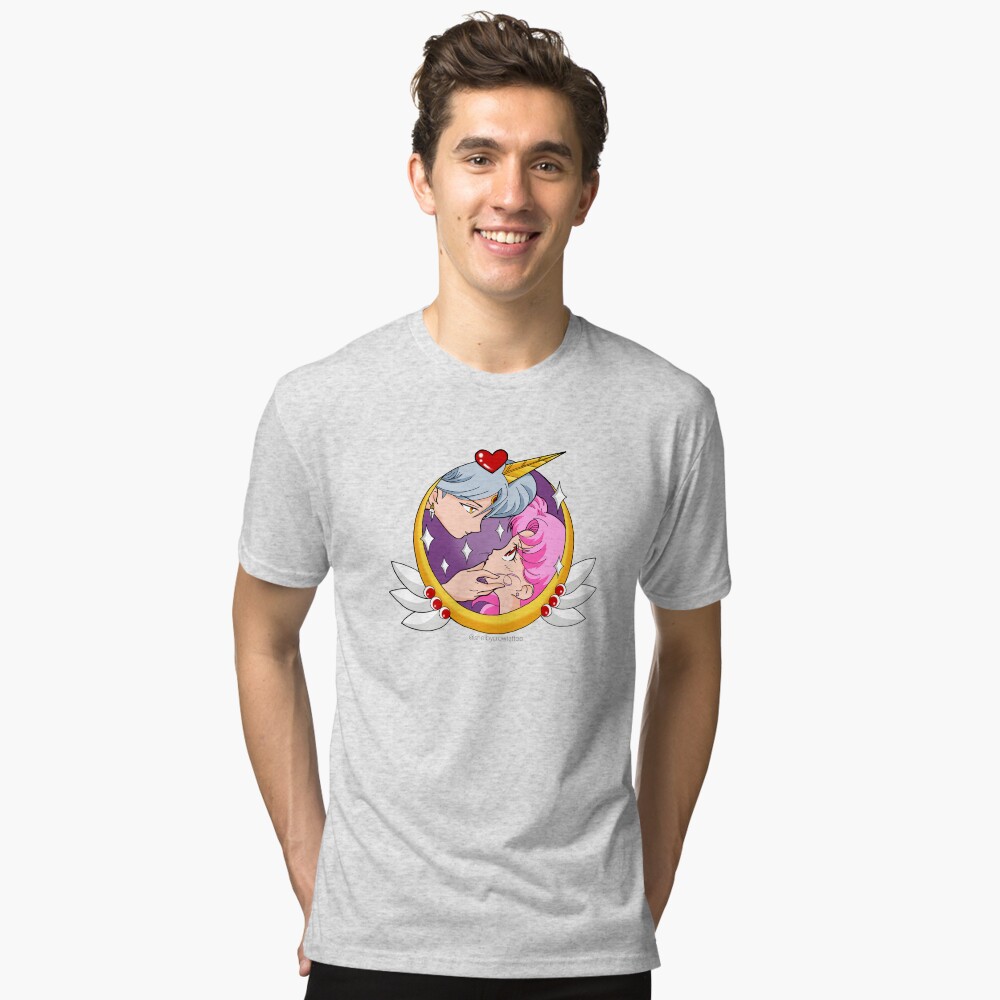 Vista previa del artículo con la obra «Camiseta de tejido mixto», diseñado y vendido por ShelbyCrow.