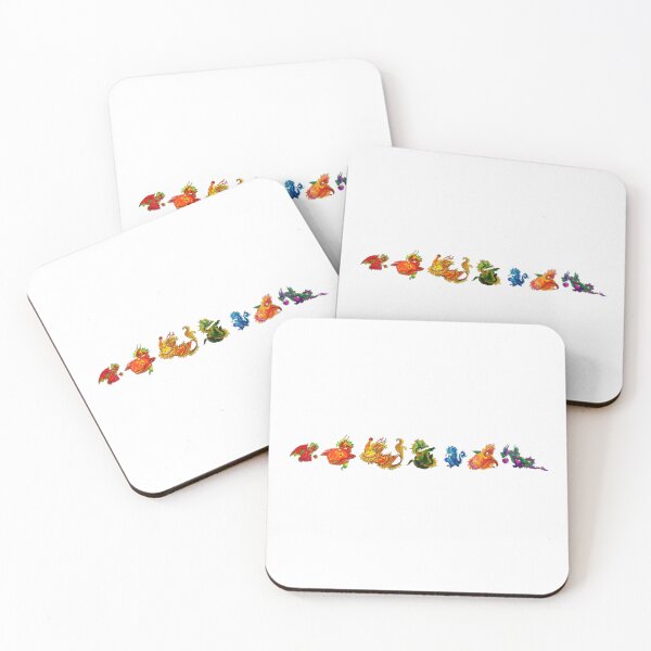 Item preview, Rainbow Fruit Dragons designed and sold by Brooksie Fontaine.