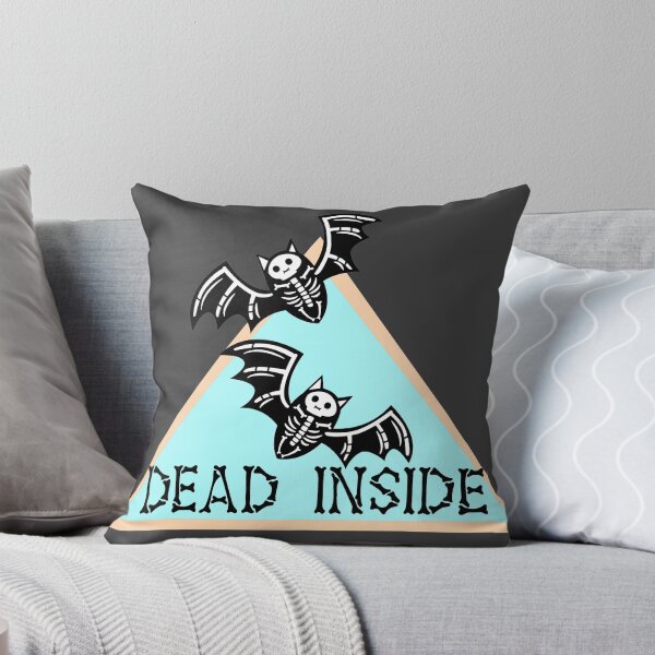 Item preview, Dead Inside Skeleton Bats Blue designed and sold by ChiweenieHobbit.