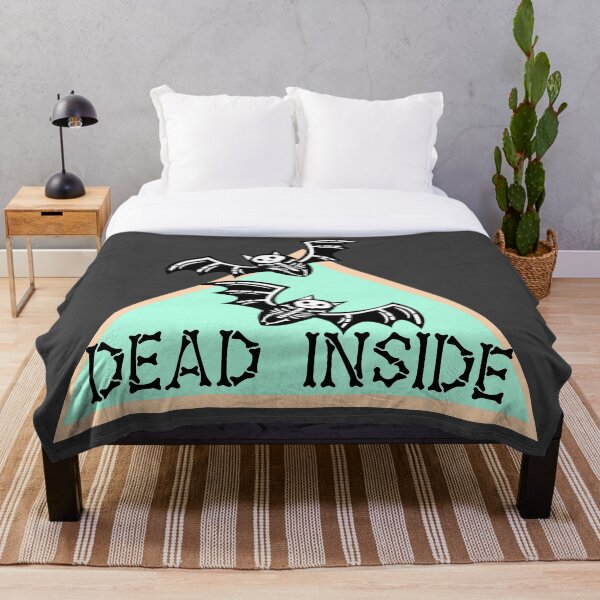 Item preview, Dead Inside Skeleton Bats Green designed and sold by ChiweenieHobbit.