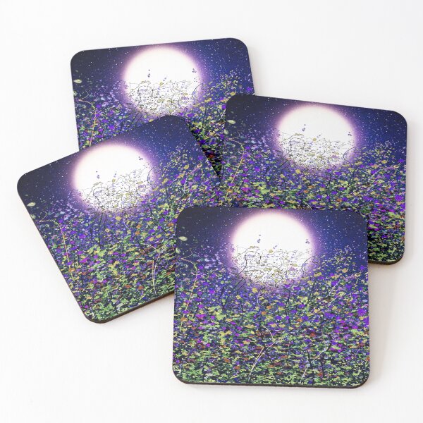 Item preview, Moonlight Shadows on Meadow Flowers  designed and sold by Rocky Mountain Artistry.
