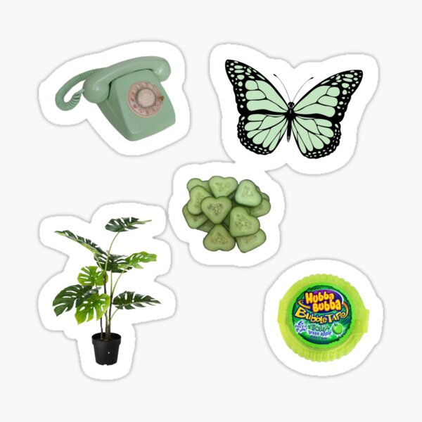 "Green Aesthetic Pack" Sticker for Sale by izziraine Redbubble