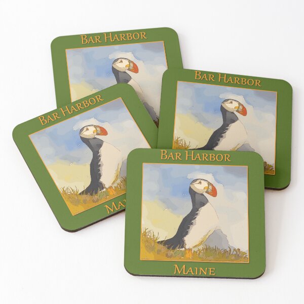 Item preview, Puffins from Eastern Egg Harbor offshore of Bar Harbor Maine - WelshDesigns designed and sold by welshdesigns.