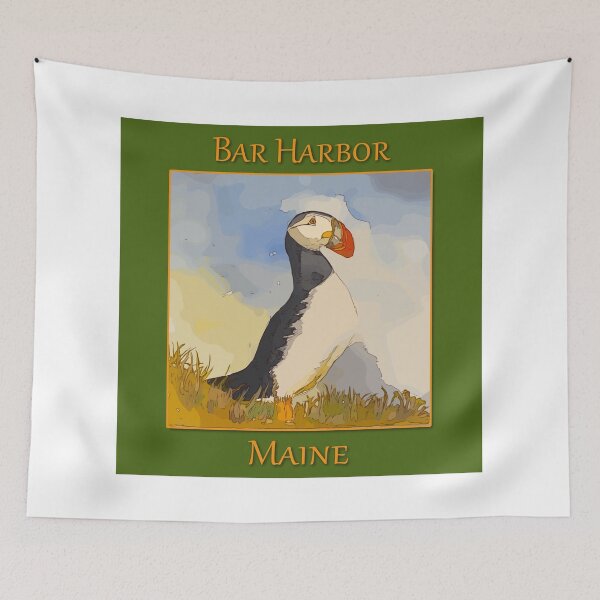 Item preview, Puffins from Eastern Egg Harbor offshore of Bar Harbor Maine - WelshDesigns designed and sold by welshdesigns.