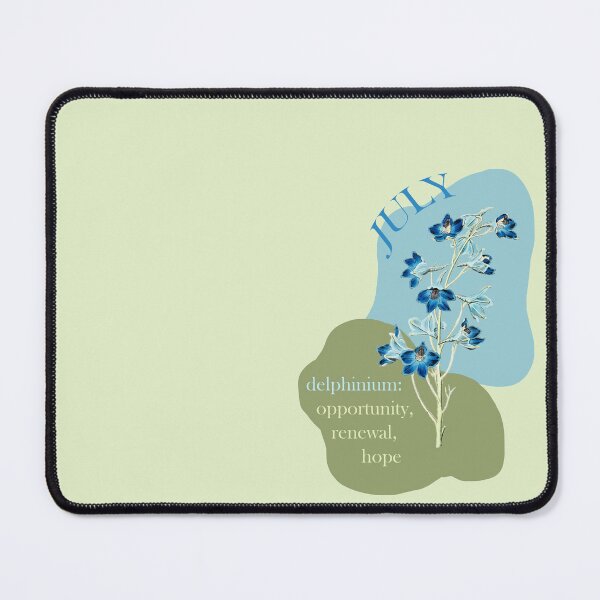 Item preview, July Birthday Month Flower - Delphinium Meaning: Language of Flowers designed and sold by anthologies.