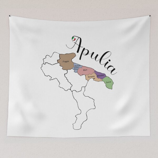 Item preview, I Love Apulia - Apulia Italy Provinces designed and sold by molamode.