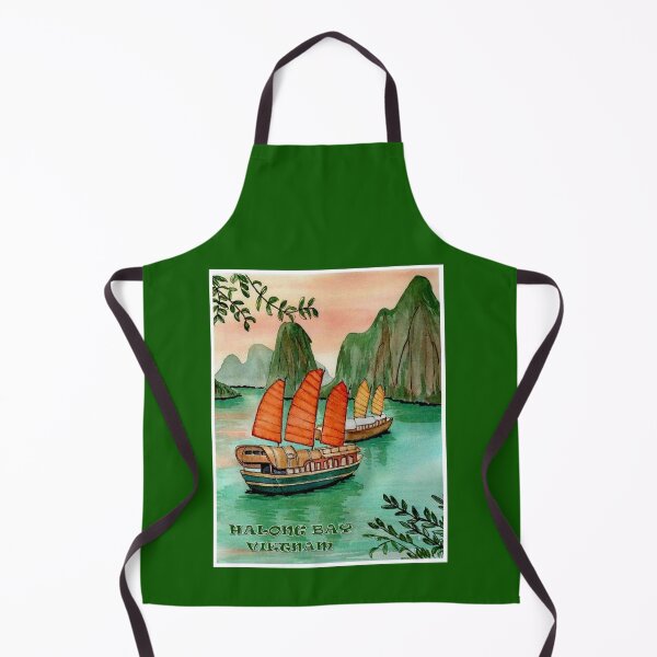 Item preview,  HALONG BAY: Vintage Vietnam Picturesque Travel and Tourism Advertising Print designed and sold by posterbobs.