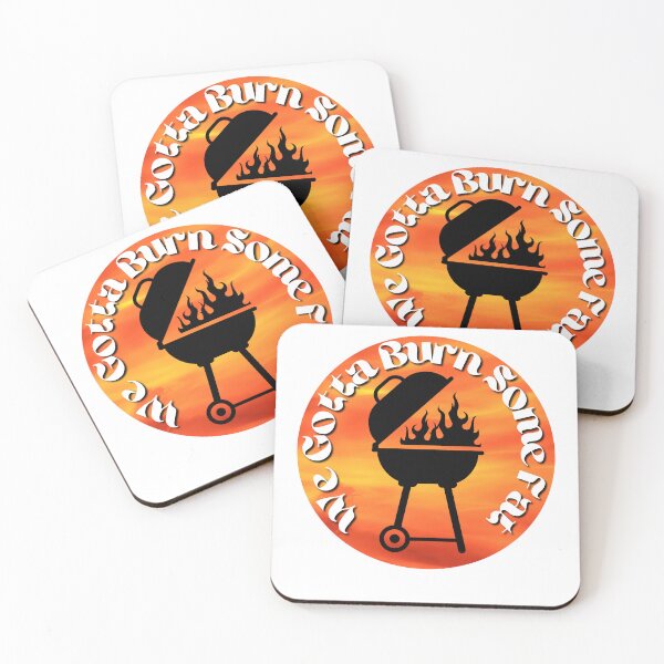 Item preview, Funny Barbecue Design, We Gotta Burn Some Fat designed and sold by GarnersDesigns.