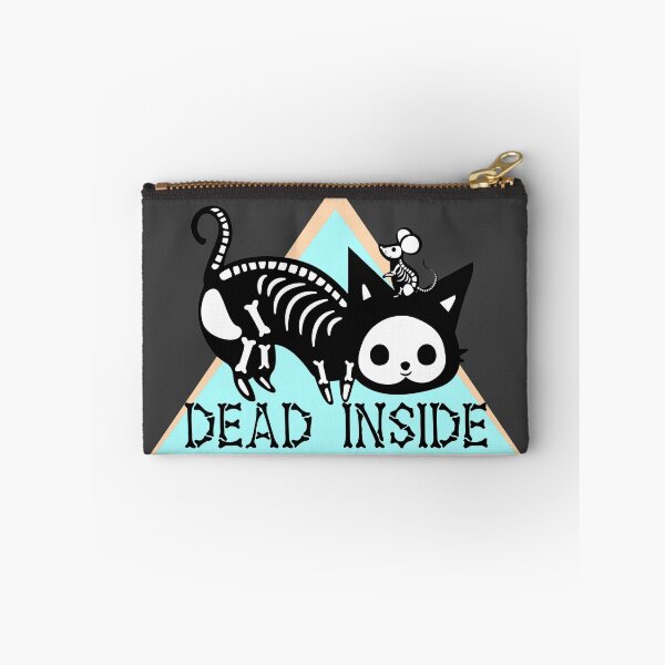 Item preview, Dead Inside Skeleton Kitty And Mouse Blue designed and sold by ChiweenieHobbit.