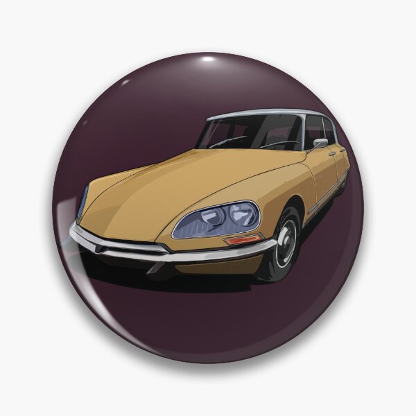 Item preview, French iconic DS Citroen Illustration Graphic Artwork (mustard yellow) designed and sold by SketchNinja.