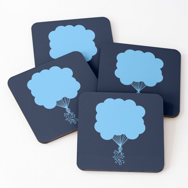 Item preview, Pastel Blue Party Balloons Silhouette designed and sold by Deborah Camp.