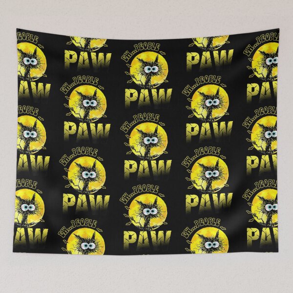 Item preview, Funny Ew People Paws Cat Halloween designed and sold by gronthik.