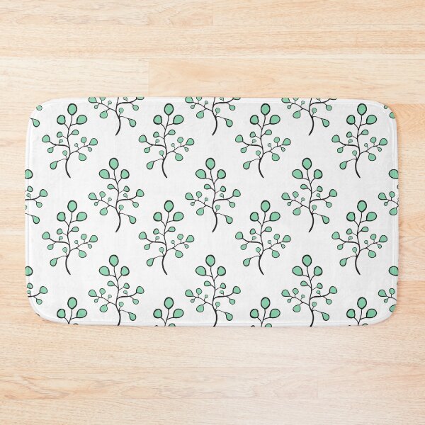 Item preview, Green leaves seamless pattern designed and sold by i-cottagedesign.