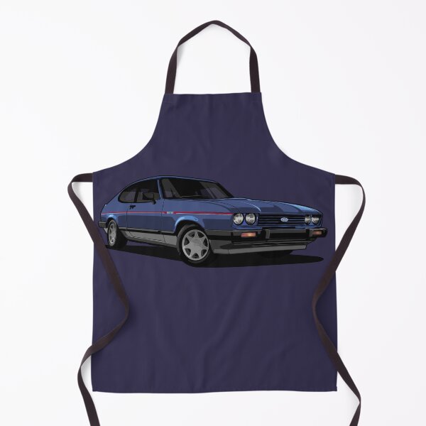 Item preview, Illustration FORD Capri Injection Special Blue oval youngtimer designed and sold by SketchNinja.