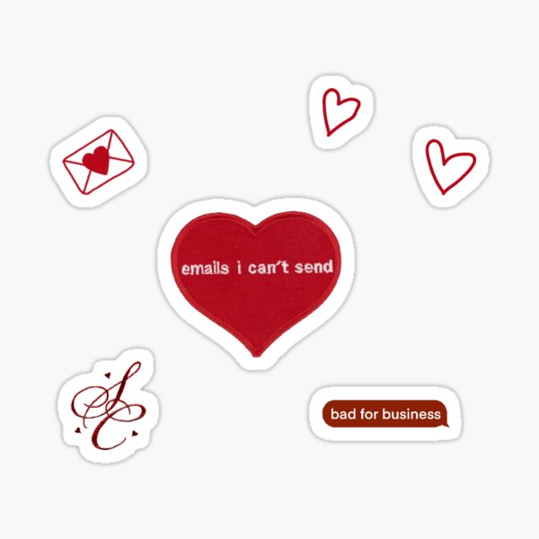 emails i can't send pack Sticker