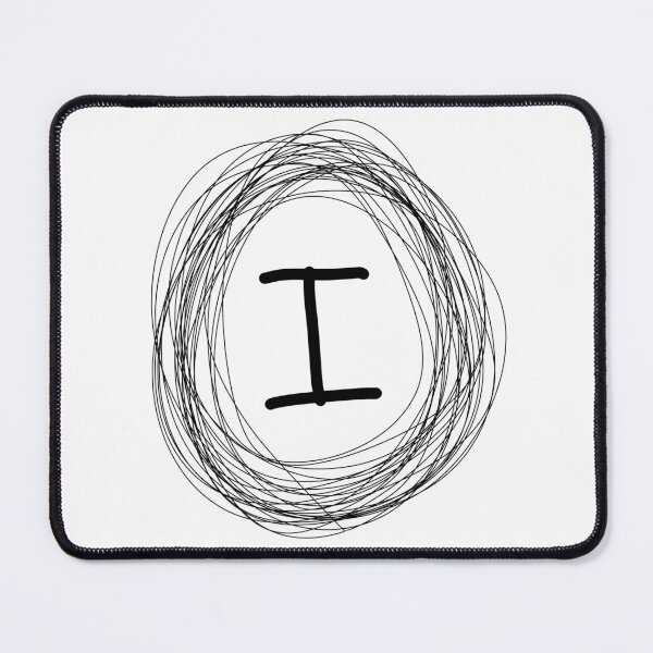 Item preview, I circle framed monogram designed and sold by Words-Artist.