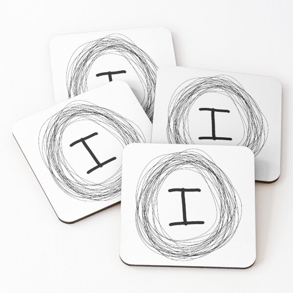 Item preview, I circle framed monogram  designed and sold by Words-Artist.