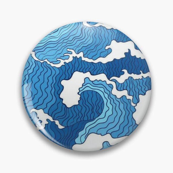 Item preview, Blue Waves Pattern designed and sold by sineadbarnes20.