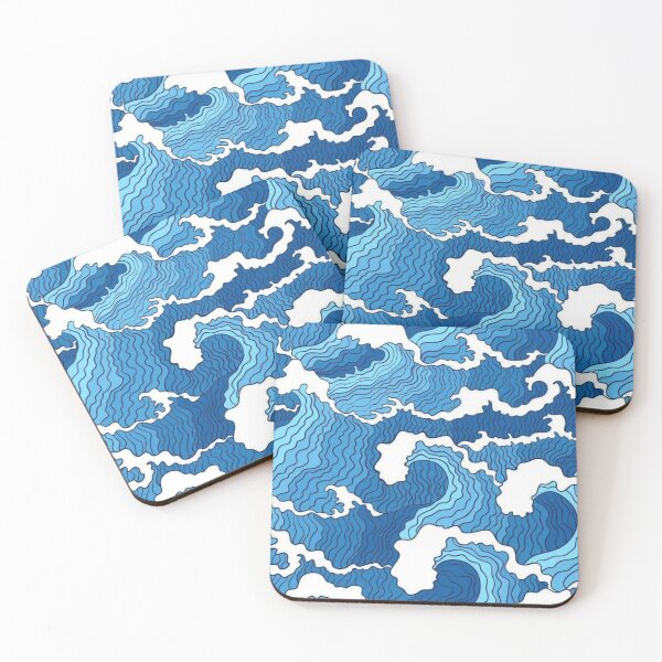 Item preview, Blue Waves Pattern designed and sold by sineadbarnes20.