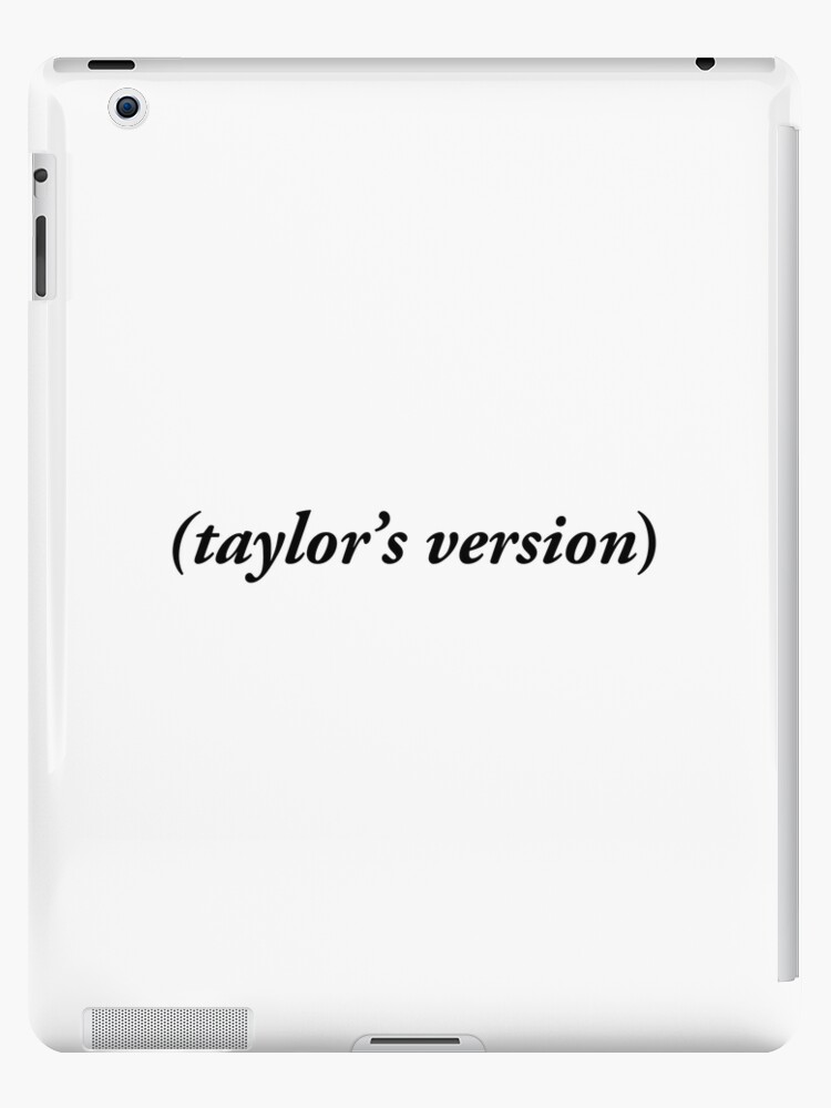 Taylor's Version) Taylor Swift Album Design in Black Font iPad Case & Skin  for Sale by sunmoondesignsx