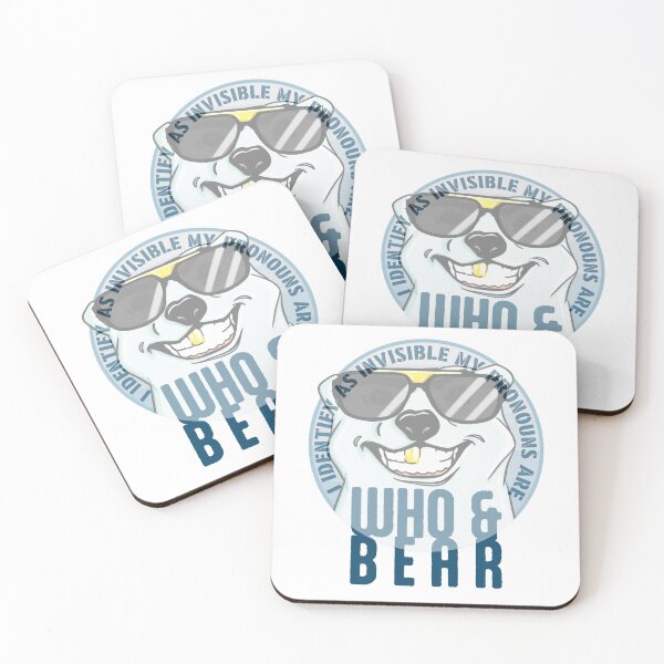 Item preview, I identify as invisible my pronouns are who and bear designed and sold by Martzart.
