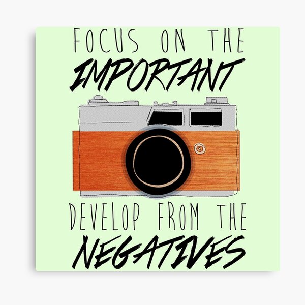 "Life is Like a Camera" Canvas Print for Sale by KcShoemake Redbubble