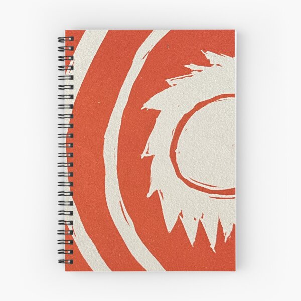 Item preview, Blazing Sun Woodblock Print (Orange) designed and sold by JoAnnRaptorGirl.