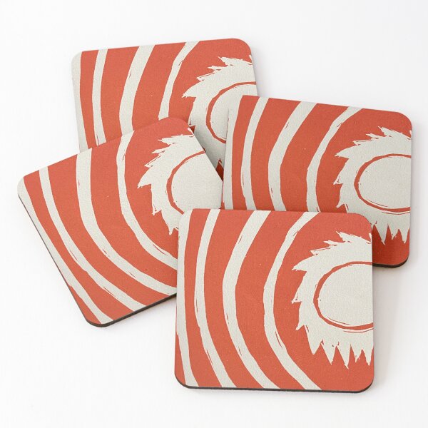 Item preview, Blazing Sun Woodblock Print (Orange) designed and sold by JoAnnRaptorGirl.
